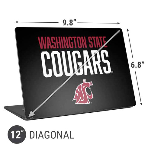 Washington State University Cougars Universal Laptop 12in (9.8 x 6.8in) Skin