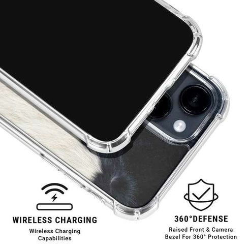 Cow iPhone 15 Clear Case