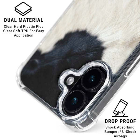Cow iPhone 16 Plus Clear Case