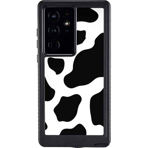 Cow Print Galaxy S24 Ultra Waterproof Case