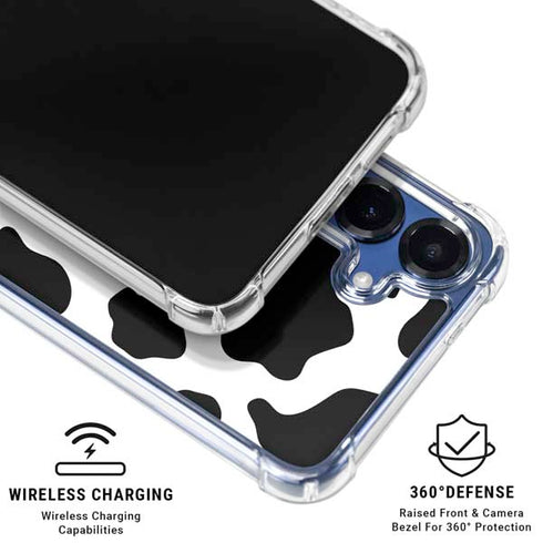 Cow Print Galaxy S25 FE Clear Case