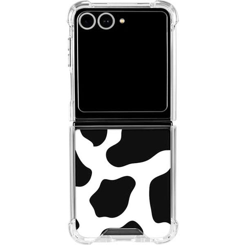 Cow Print Galaxy Z Flip7 Clear Case