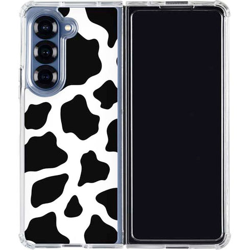 Cow Print Galaxy Z Fold7 Clear Case
