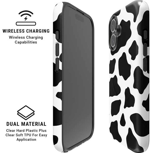 Cow Print iPhone 16 Magsafe Impact Case