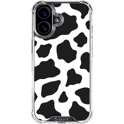 Cow Print iPhone 16 Plus Clear Case
