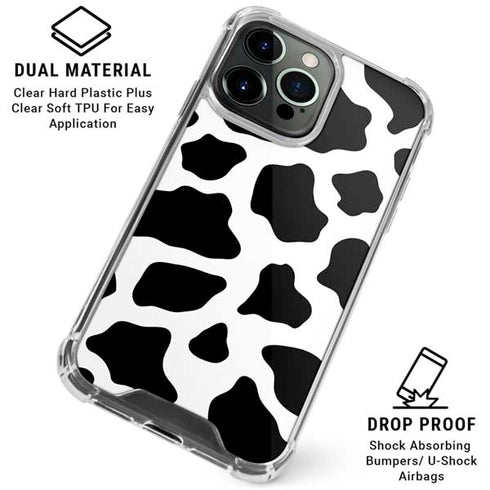Cow Print iPhone 16 Pro Max Clear Case