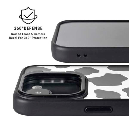 Cow Print iPhone 16e Kickstand Case