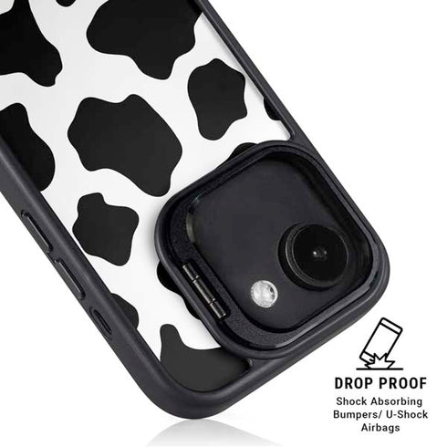Cow Print iPhone 16e Kickstand Case