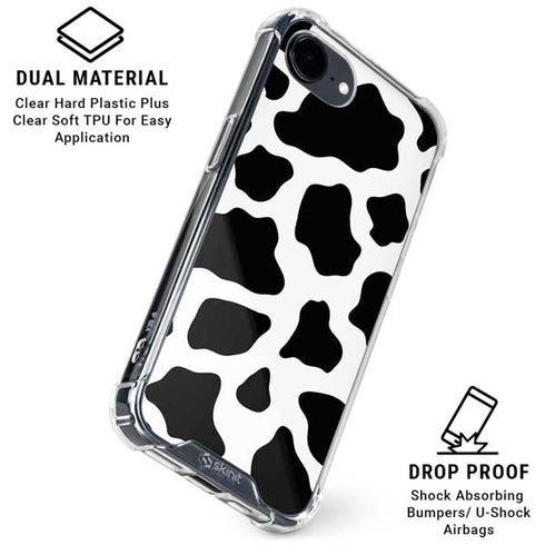 Cow Print iPhone 16e Clear Case