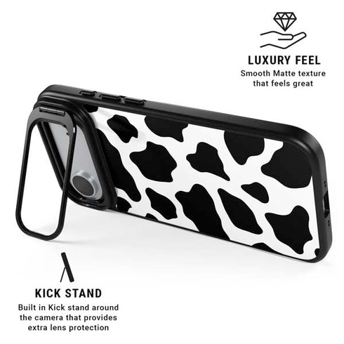 Cow Print iPhone 17 Air Kickstand Case