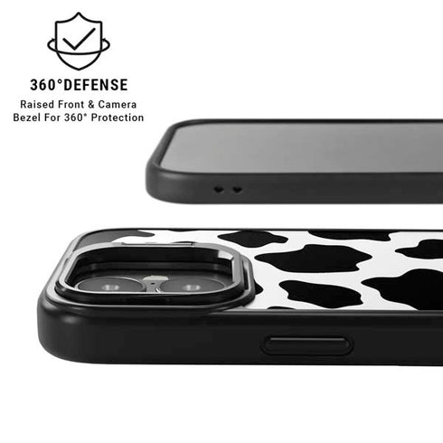 Cow Print iPhone 17 Kickstand Case