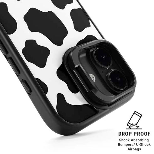 Cow Print iPhone 17 Kickstand Case