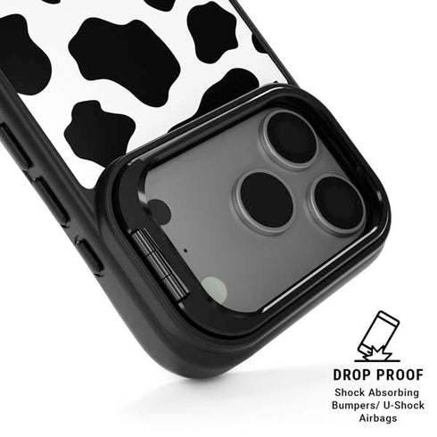 Cow Print iPhone 17 Pro Max Kickstand Case