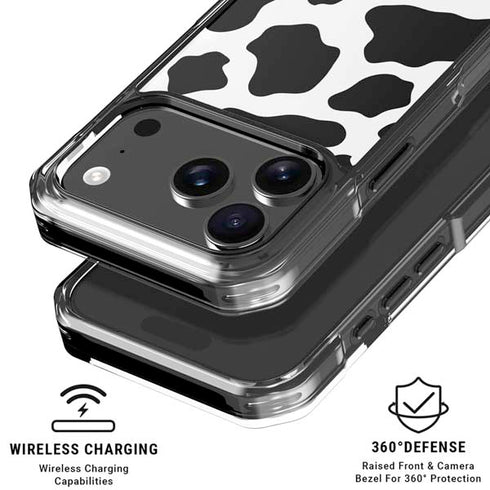 Cow Print iPhone 18 Pro Clear Case