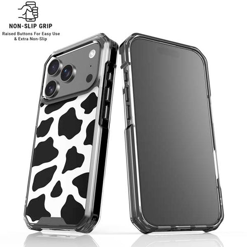 Cow Print iPhone 18 Pro Clear Case