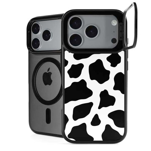 Cow Print iPhone 18 Pro Kickstand Case