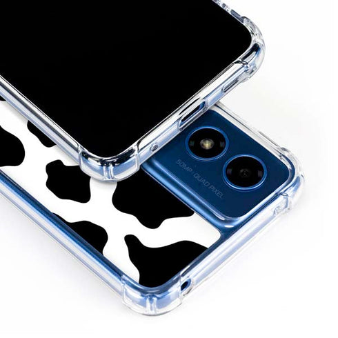 Cow Print Moto G Play 4G (2024) Clear Case