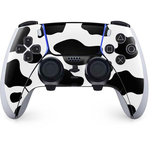 Cow Pattern Animal Print PS5 DualSense Edge Pro Controller Skin