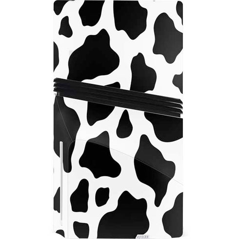 Cow Print PS5 Pro Disk Console Skin