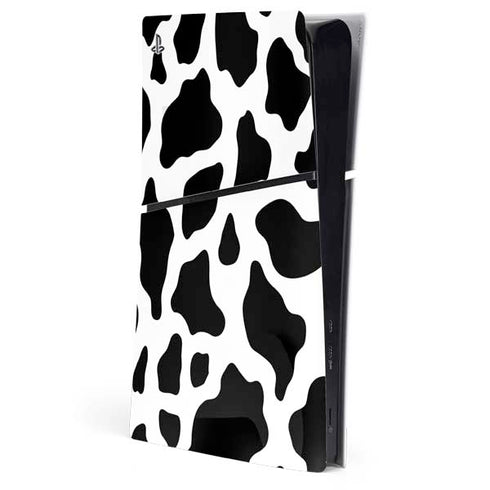 Cow Print PS5 Slim Digital Edition Console Skin