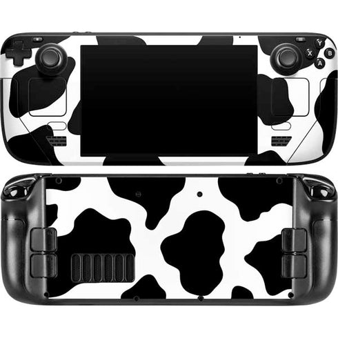 Cow Print Steam Deck Handheld Gaming Computer OLED Skin