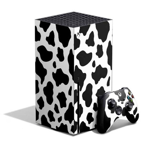Cow Pattern Animal Print Xbox Series X Bundle Skin