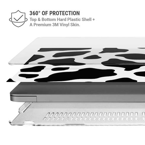 Cow Print MacBook Pro 14in (2021-24) Case plus Skin