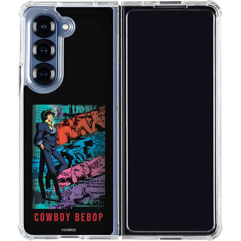 Cowboy Bebop Poster Galaxy Z Fold7 Clear Case