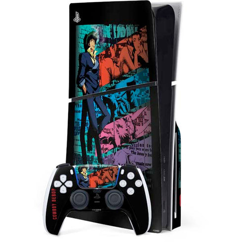 Cowboy Bebop Poster PS5 Slim Disk Bundle Skin