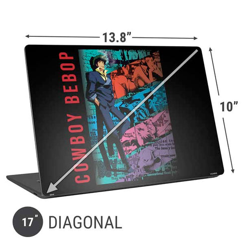 Cowboy Bebop Poster Universal Laptop 17in (13.8 x 10in) Skin