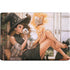 Cozy Autumn Library Witch with Cat and Coffee by Ivy Dolamore MacBook Skins