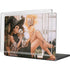 Cozy Autumn Library Witch with Cat and Coffee by Ivy Dolamore MacBook Cases