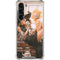 Cozy Autumn Library Witch with Cat and Coffee by Ivy Dolamore Galaxy S24 FE Clear Case