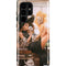 Cozy Autumn Library Witch with Cat and Coffee by Ivy Dolamore Galaxy Cases