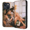 Cozy Autumn Library Witch with Cat and Coffee by Ivy Dolamore iPhone 13 Folio Case