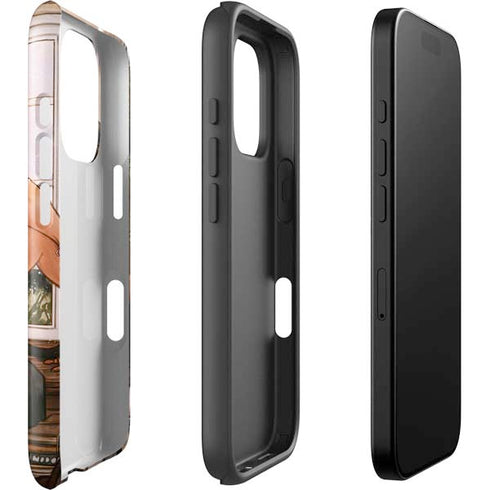 Cozy Autumn Library Witch with Cat and Coffee by Ivy Dolamore iPhone 16 Pro Max Impact Case