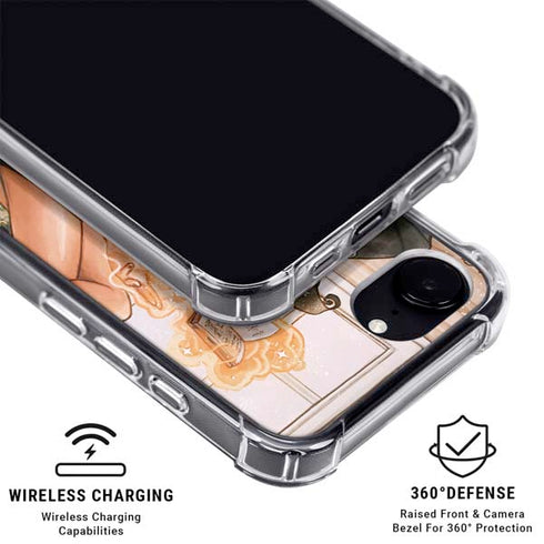 Cozy Autumn Library Witch with Cat and Coffee by Ivy Dolamore iPhone 16e MagSafe Case