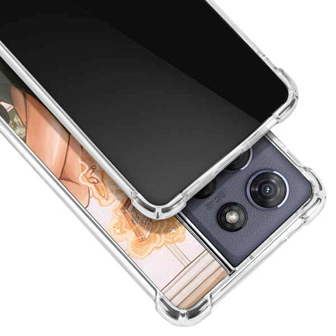 Cozy Autumn Library Witch with Cat and Coffee by Ivy Dolamore Moto G Play 5G (2025) Clear Case