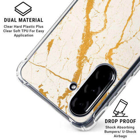 Cracked Marble Galaxy A36 5G Clear Case