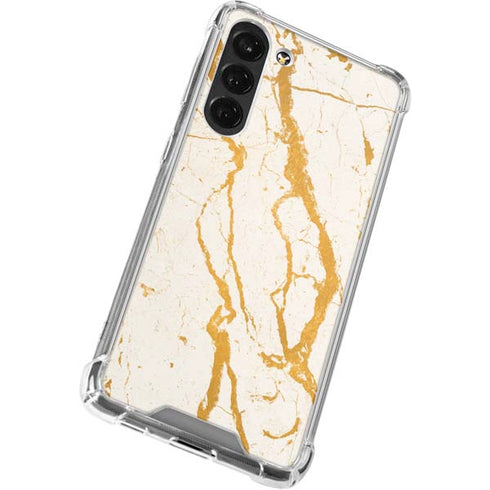 Cracked Marble Galaxy S24 FE Clear Case