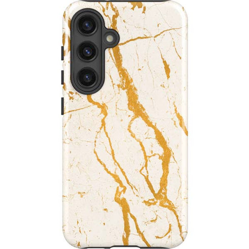 Cracked Marble Galaxy S25 Impact Case