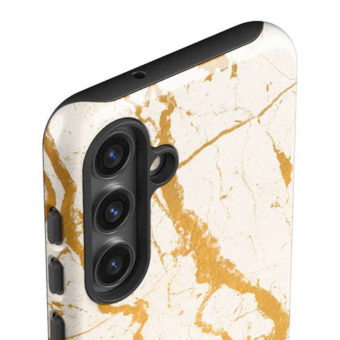 Cracked Marble Galaxy S25 Impact Case