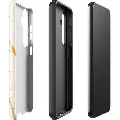 Cracked Marble Galaxy S25 Impact Case