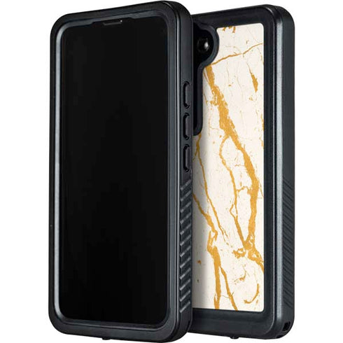 Cracked Marble Galaxy S24 Plus Waterproof Case
