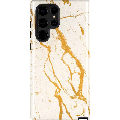Cracked Marble Galaxy S25 Ultra Impact Case