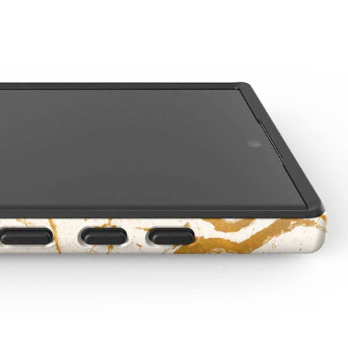 Cracked Marble Galaxy S25 Ultra Impact Case