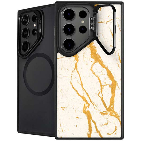 Cracked Marble Galaxy S24 Ultra Kickstand Case