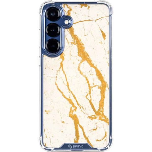 Cracked Marble Galaxy S25 Plus Clear Case
