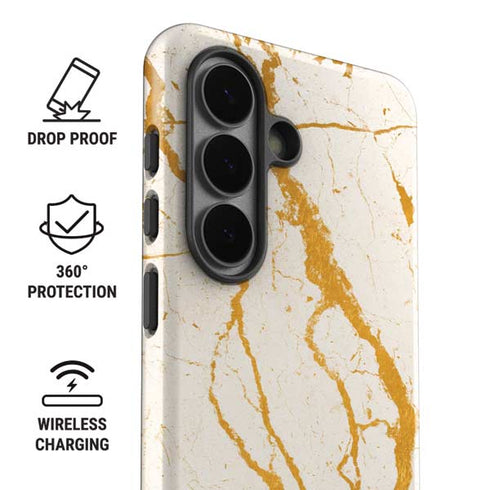 Cracked Marble Galaxy S26 Impact Case