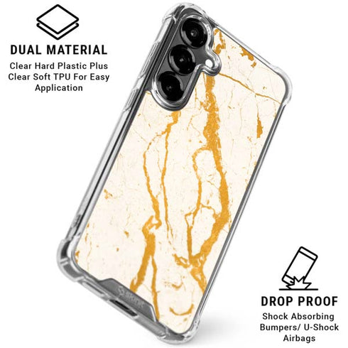 Cracked Marble Galaxy S26 Plus Clear Case